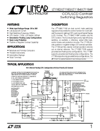 Datasheet LT1182 manufacturer Linear